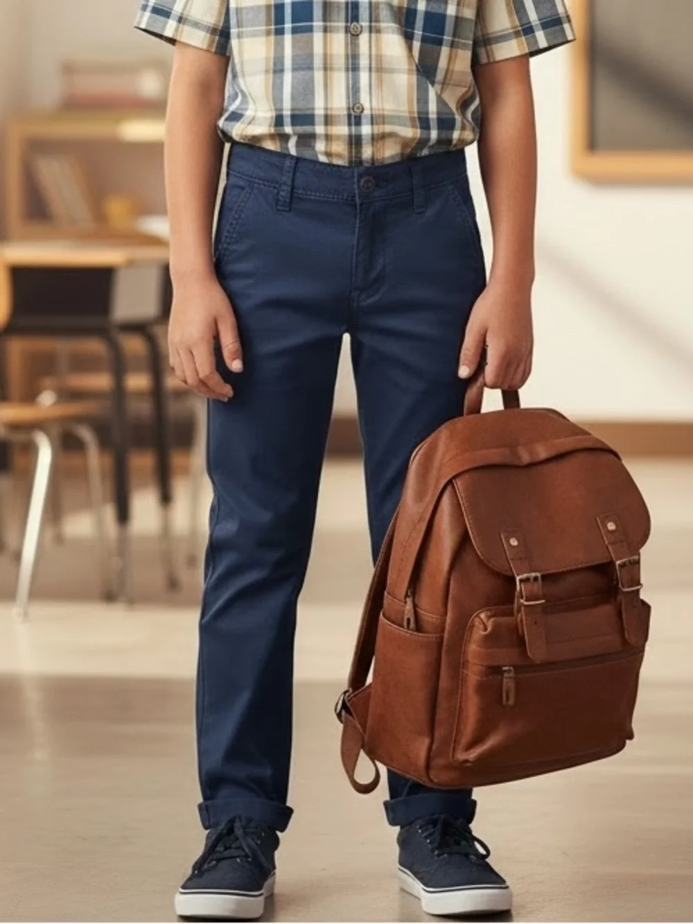 NWT OshKosh B'gosh Navy Blue Boys' Chino Pants | Size 6
